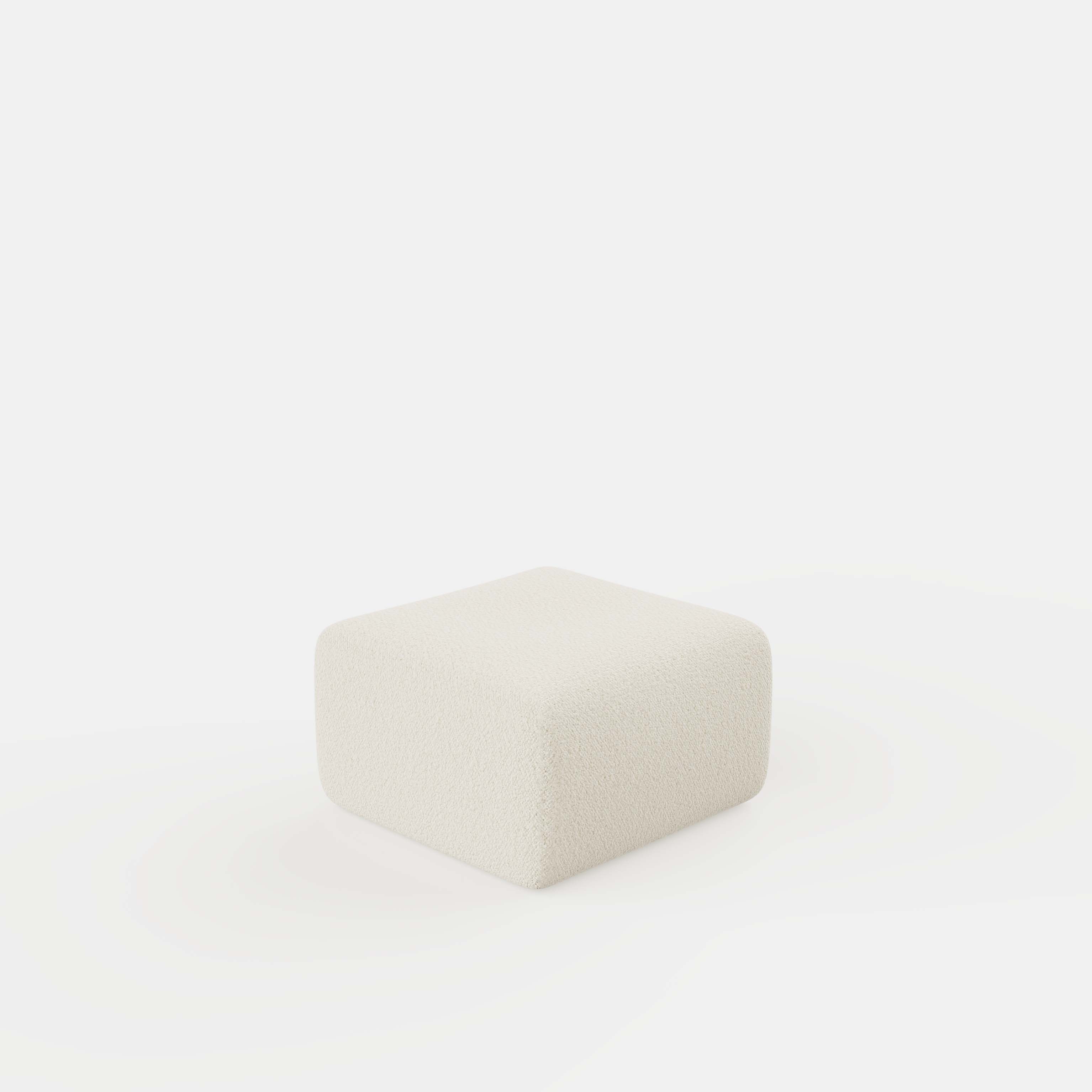 Mara Ottoman - Bouclé Cream
