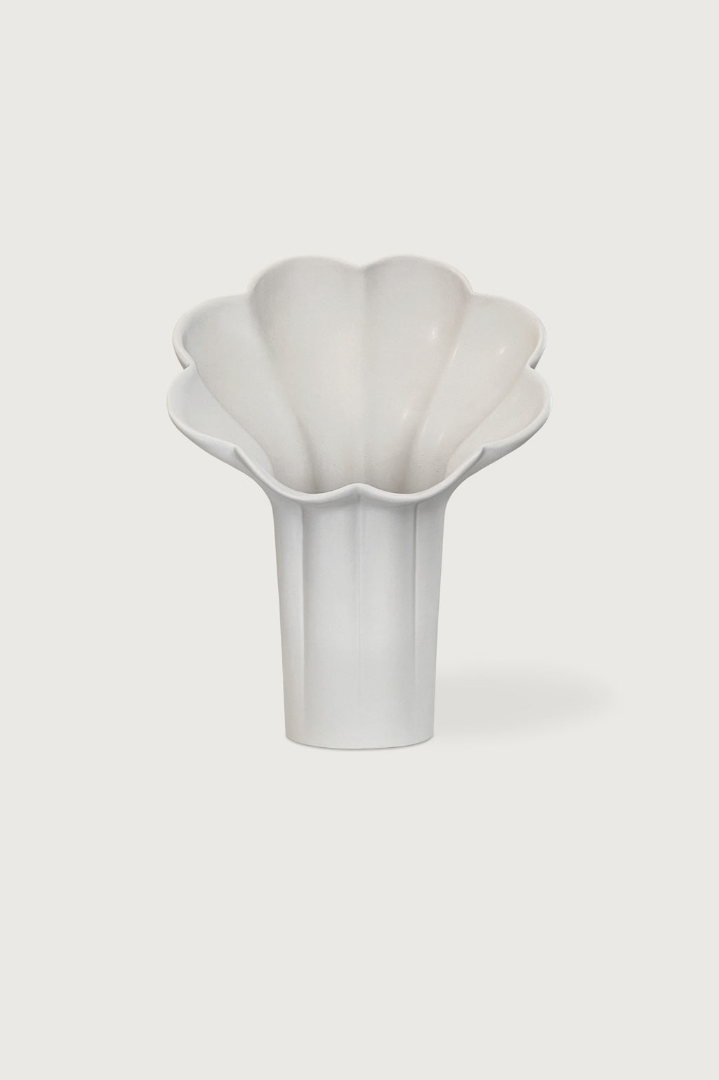 Bottega Bloom Off-White Ceramic Vase