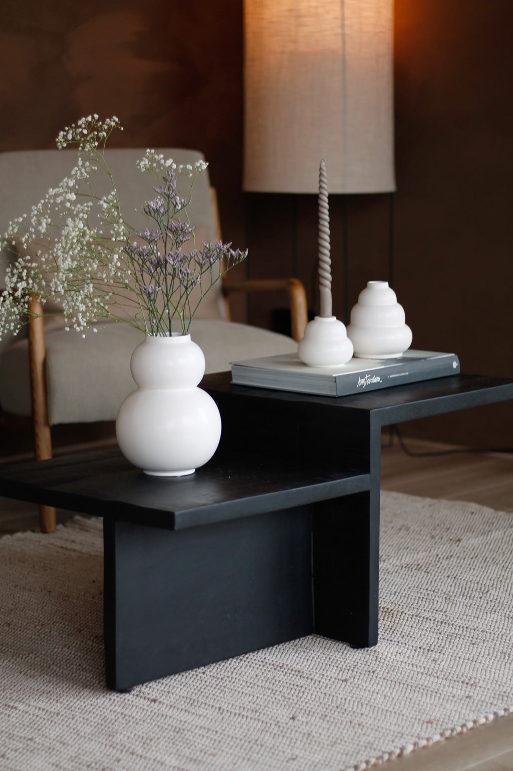 Marshmallow Meringue Vase Set - White