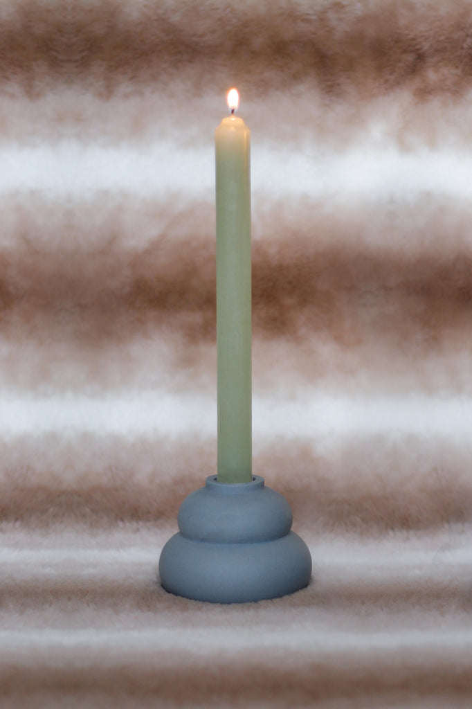 celaineconcepts ceramics stoneware clay bubble muffin candleholder