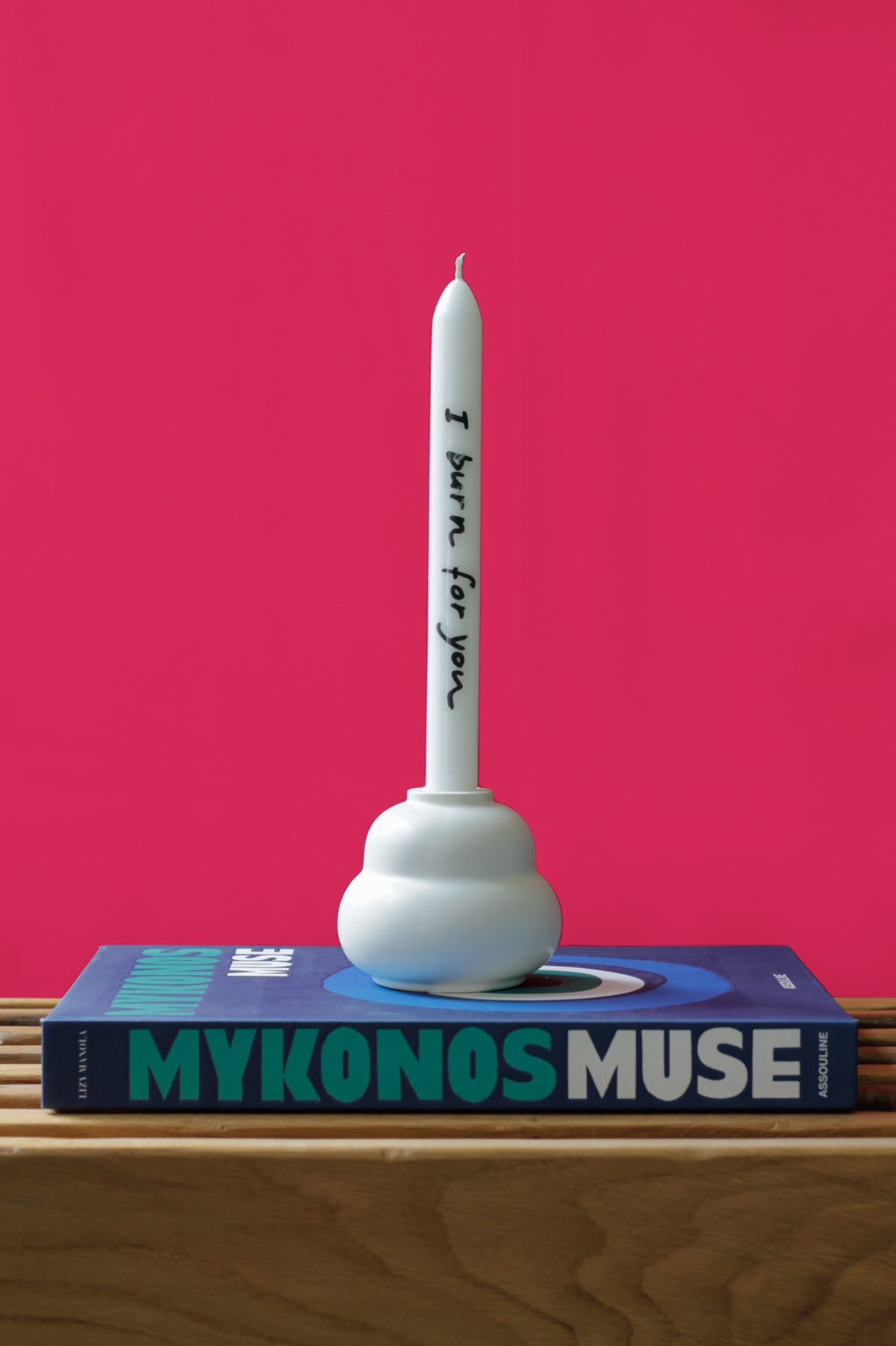 Muffin Candleholder - White