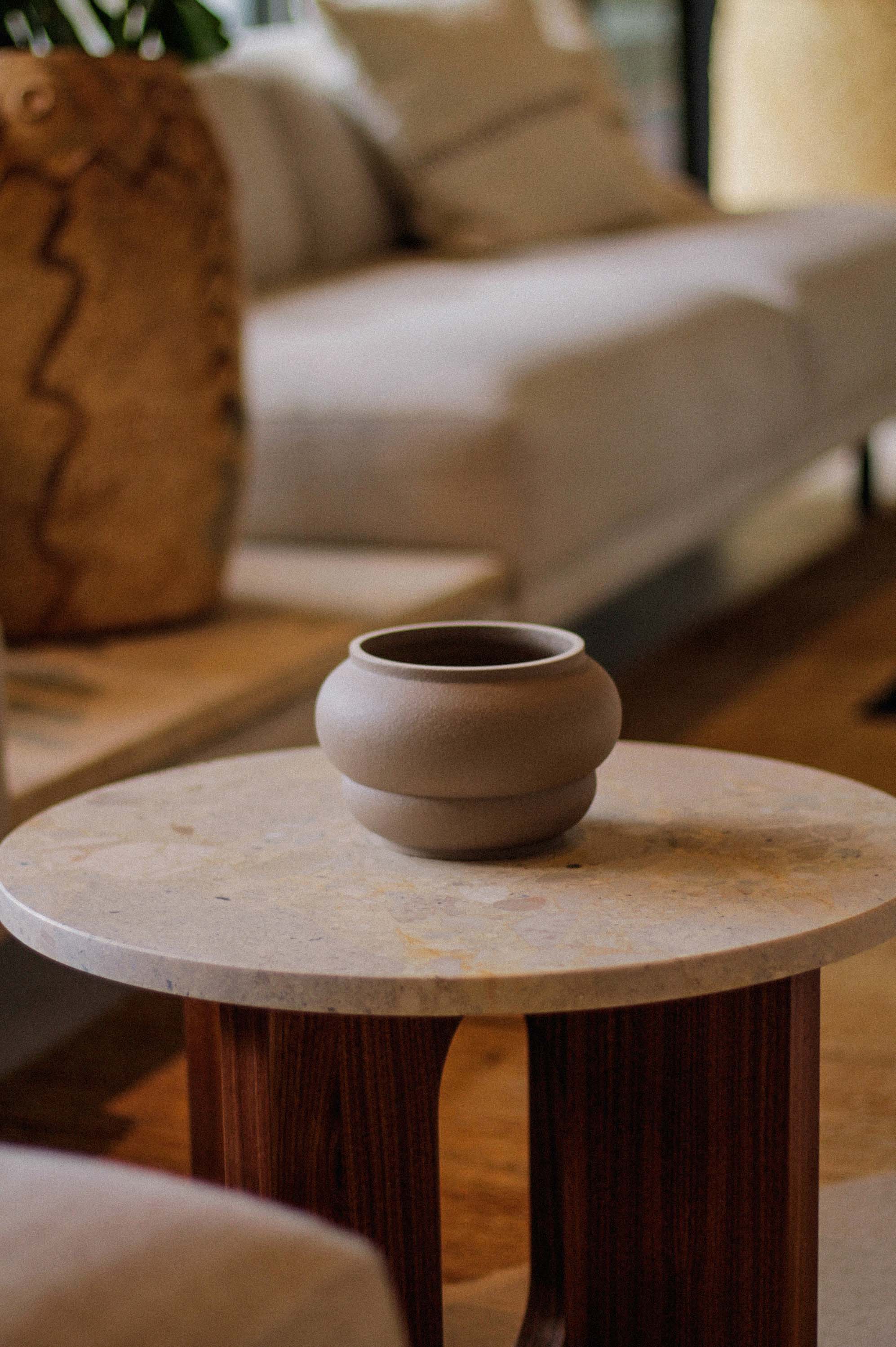 Vase Macaron taupe Celaine