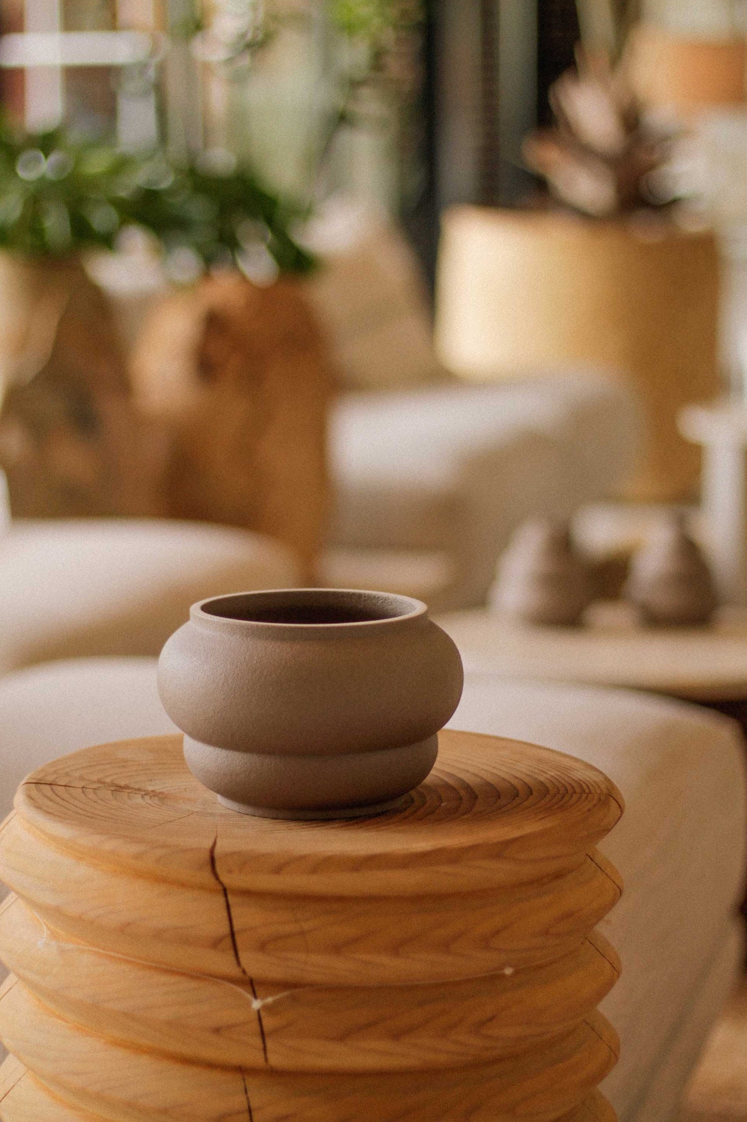 Vase Macaron taupe Celaine