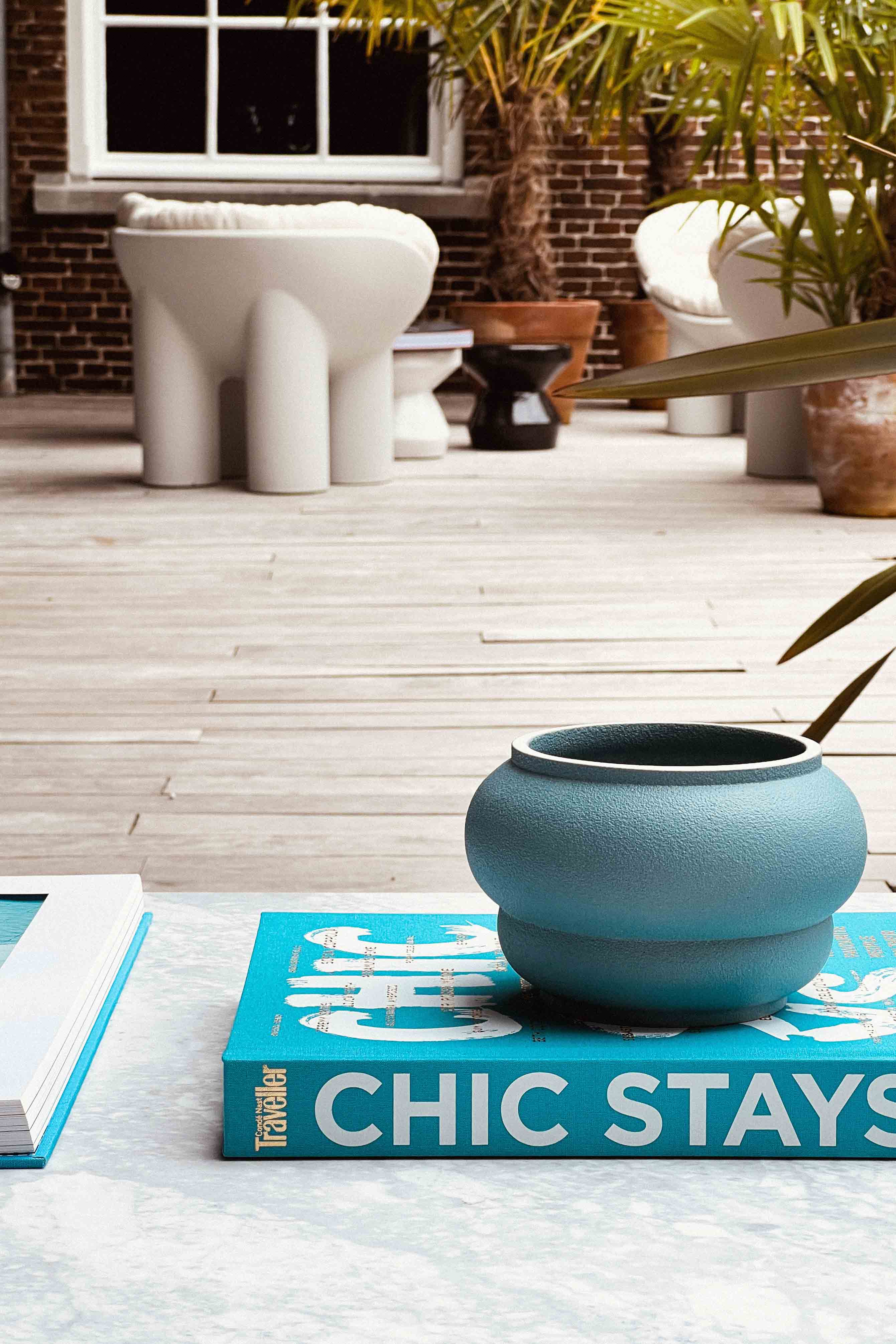 Vase Macaron azure Celaine