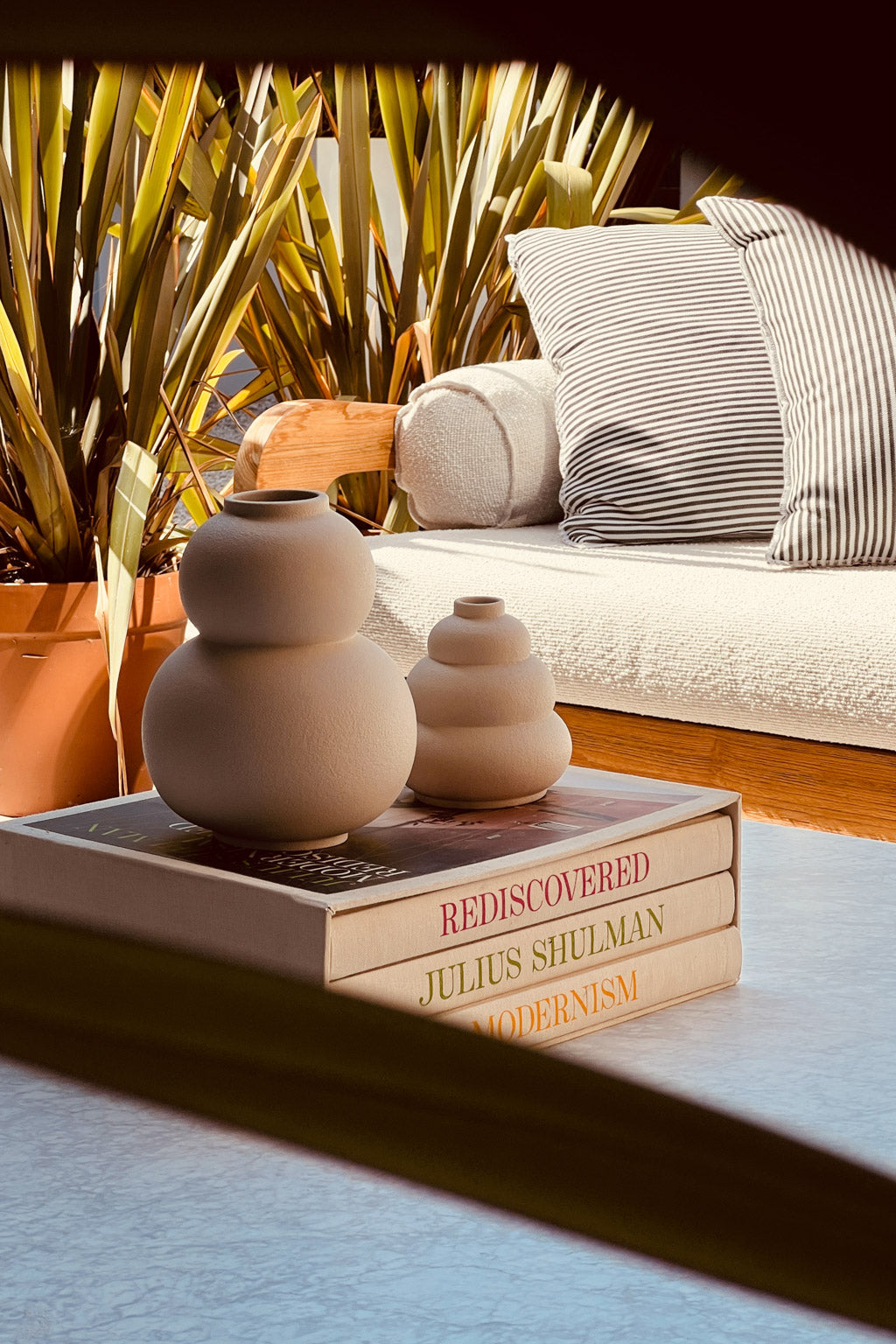 Vase set Marshmallow Meringue cream Celaine