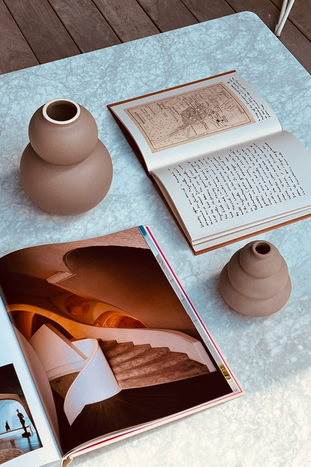 Vase set Marshmallow Meringue taupe Celaine