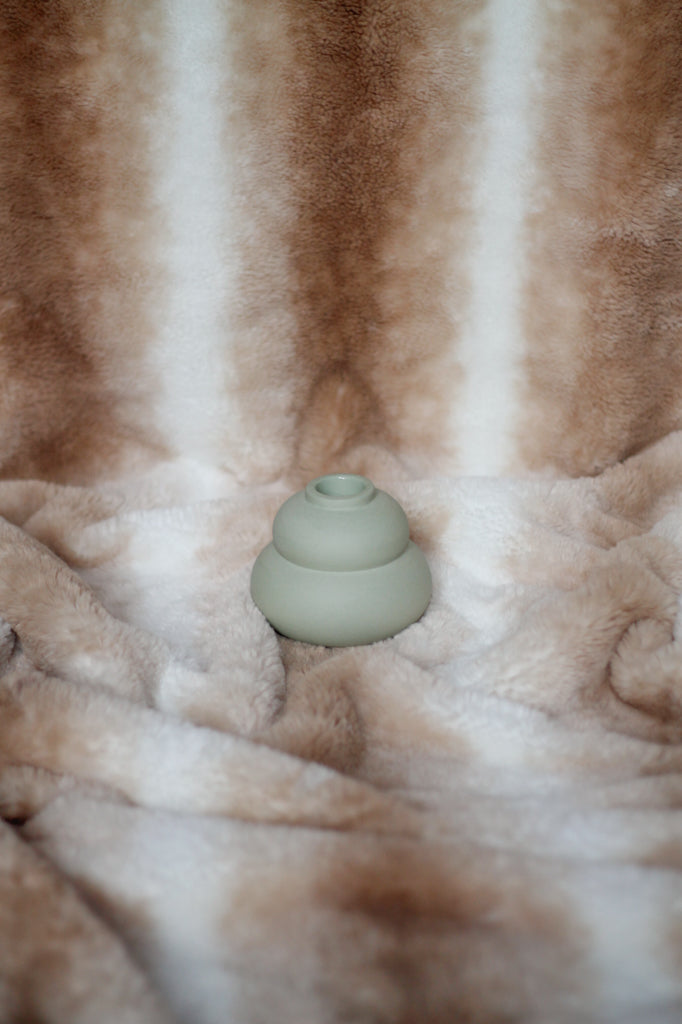 celaineconcepts ceramics stoneware clay bubble muffin candleholder