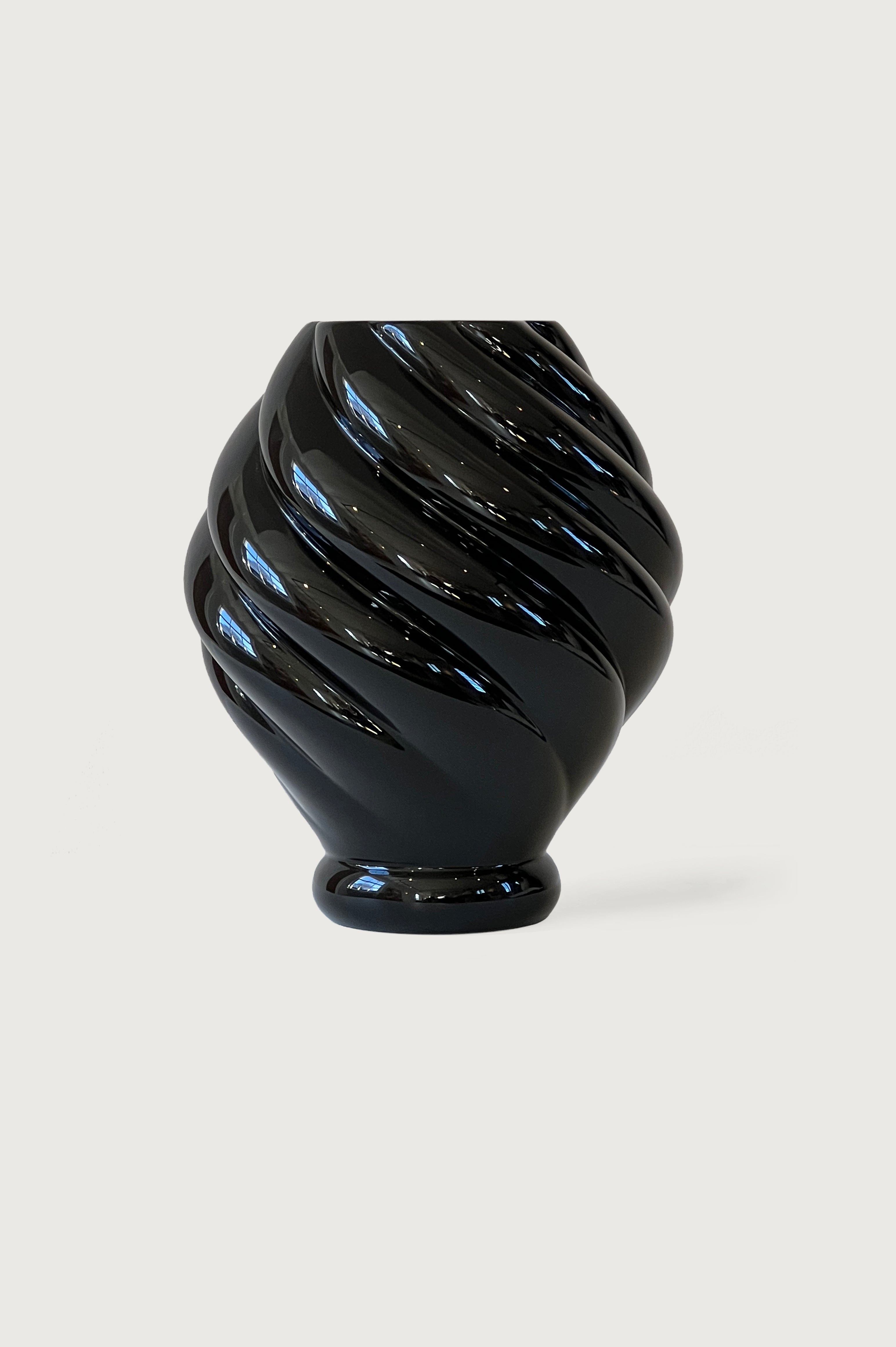 Vase Bottega Curve black Celaine