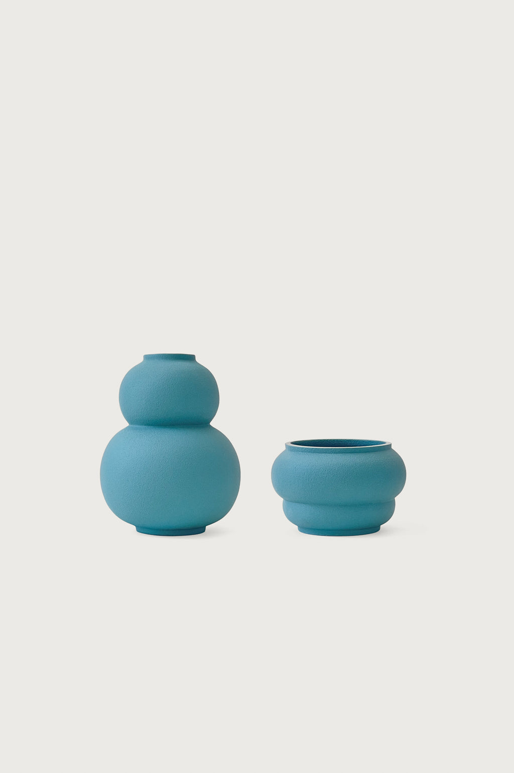 Vase Marshmallow Macaron set azure Celaine
