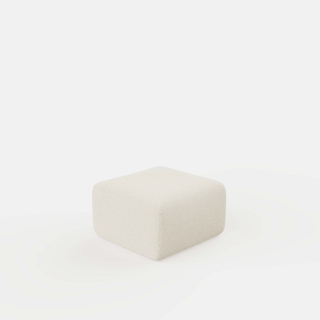 Mara Ottoman - Bouclé Cream