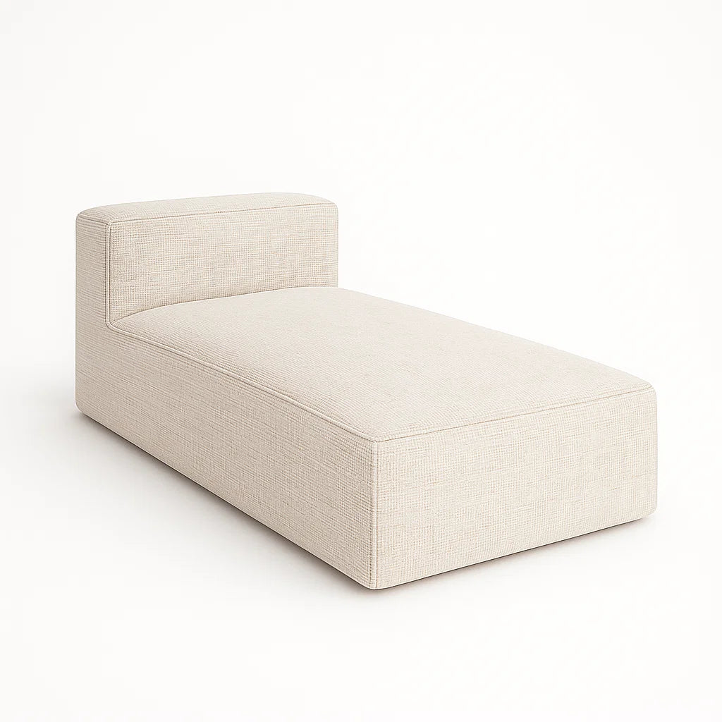 Maldives Cream Modular Chaise Lounge