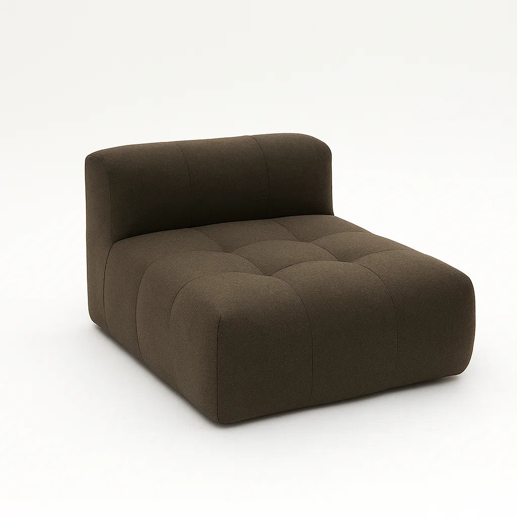 Cubo Mocca Chaise Lounge - Modular Comfort