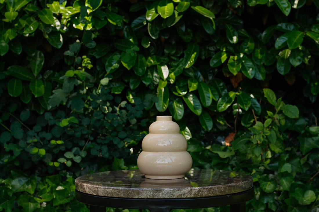 celaineconcepts ceramics stoneware clay bubble meringue vase