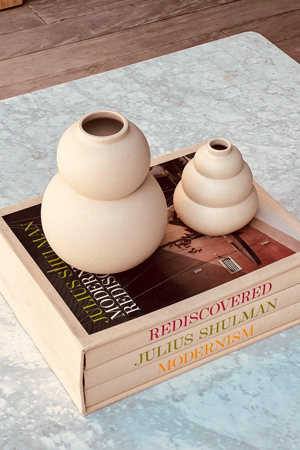 Vase set Marshmallow Meringue cream Celaine
