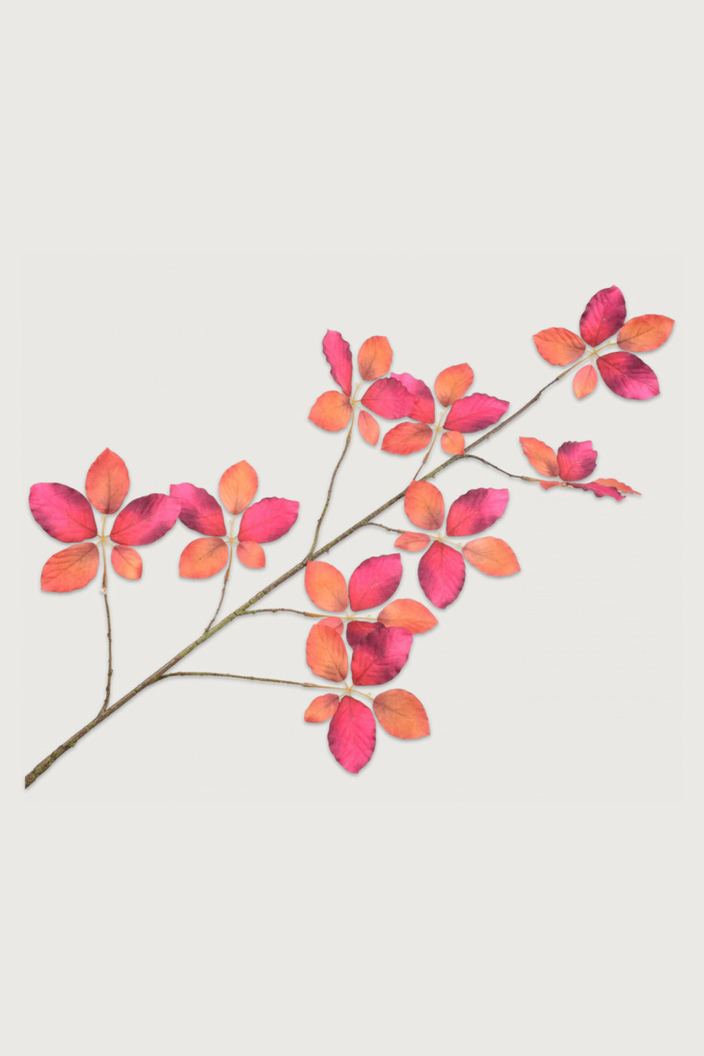 Decorative branches Silk-ka leave orange Celaine