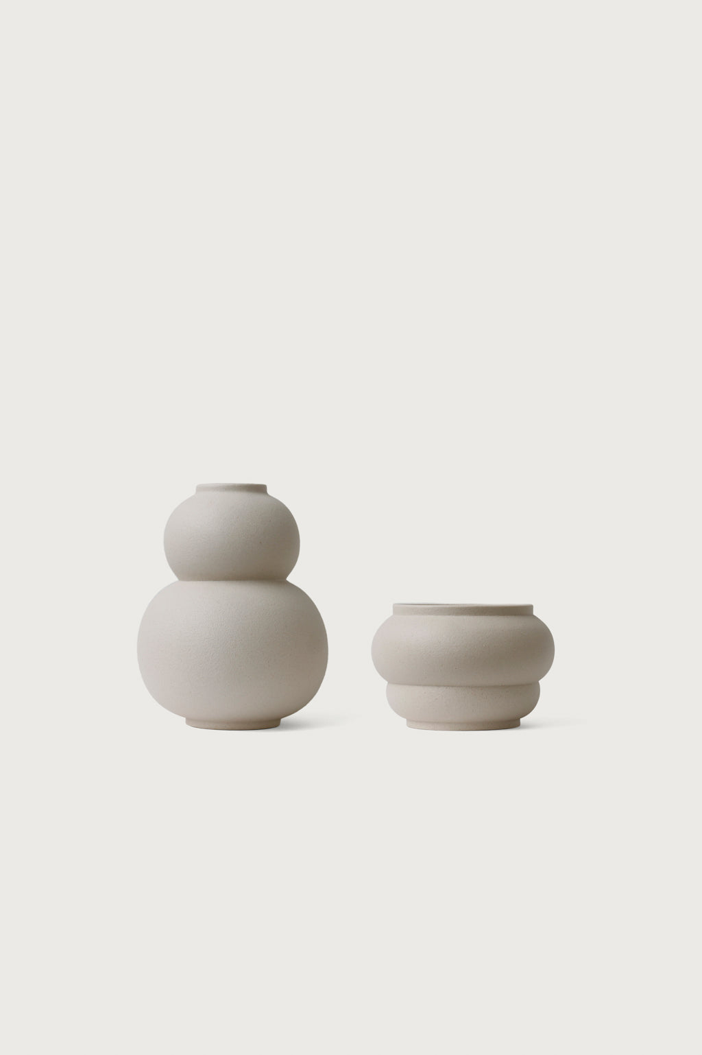Vase Marshmallow Macaron set cream Celaine