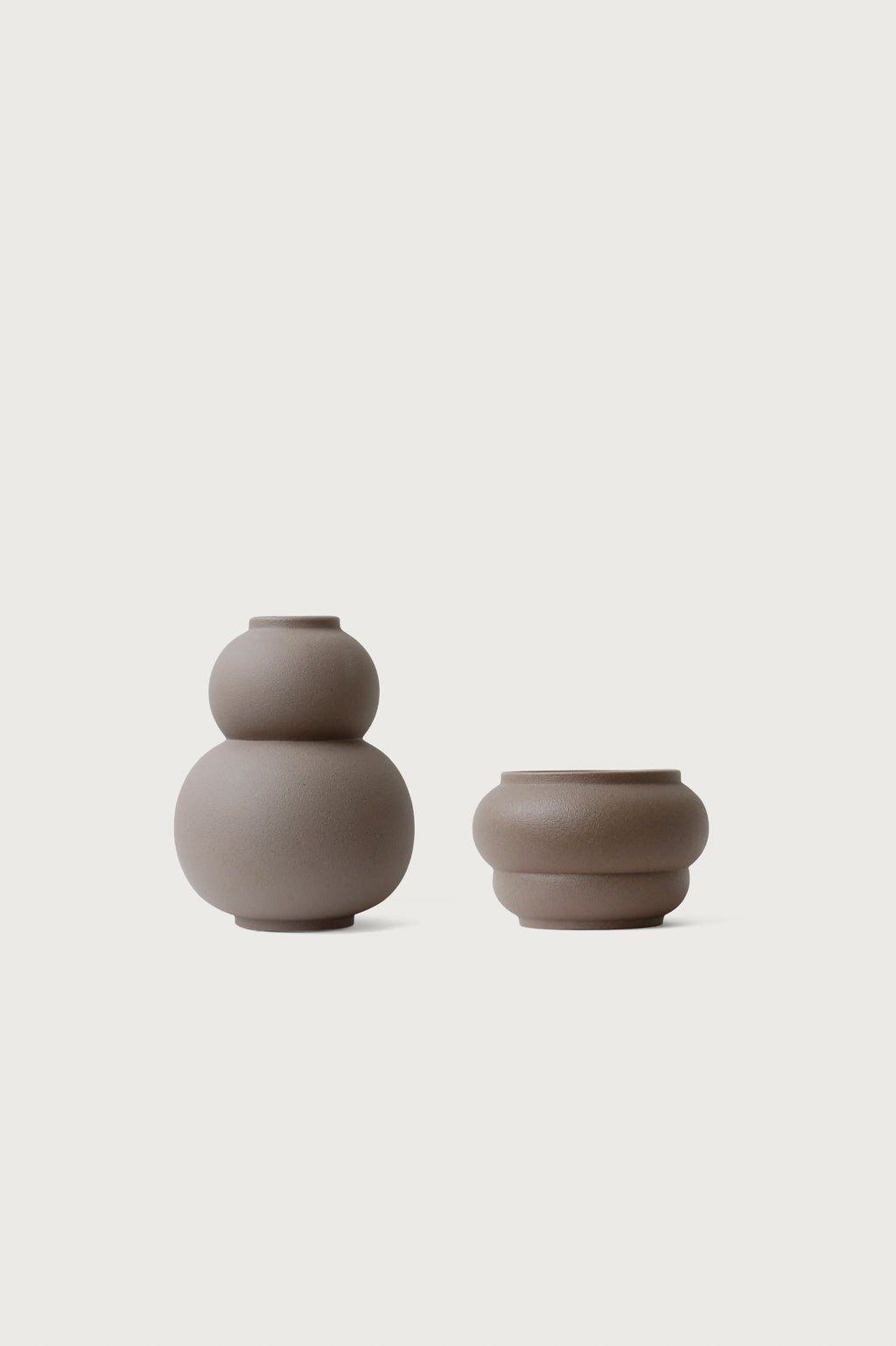 Vase set Marshmallow Macaron taupe Celaine