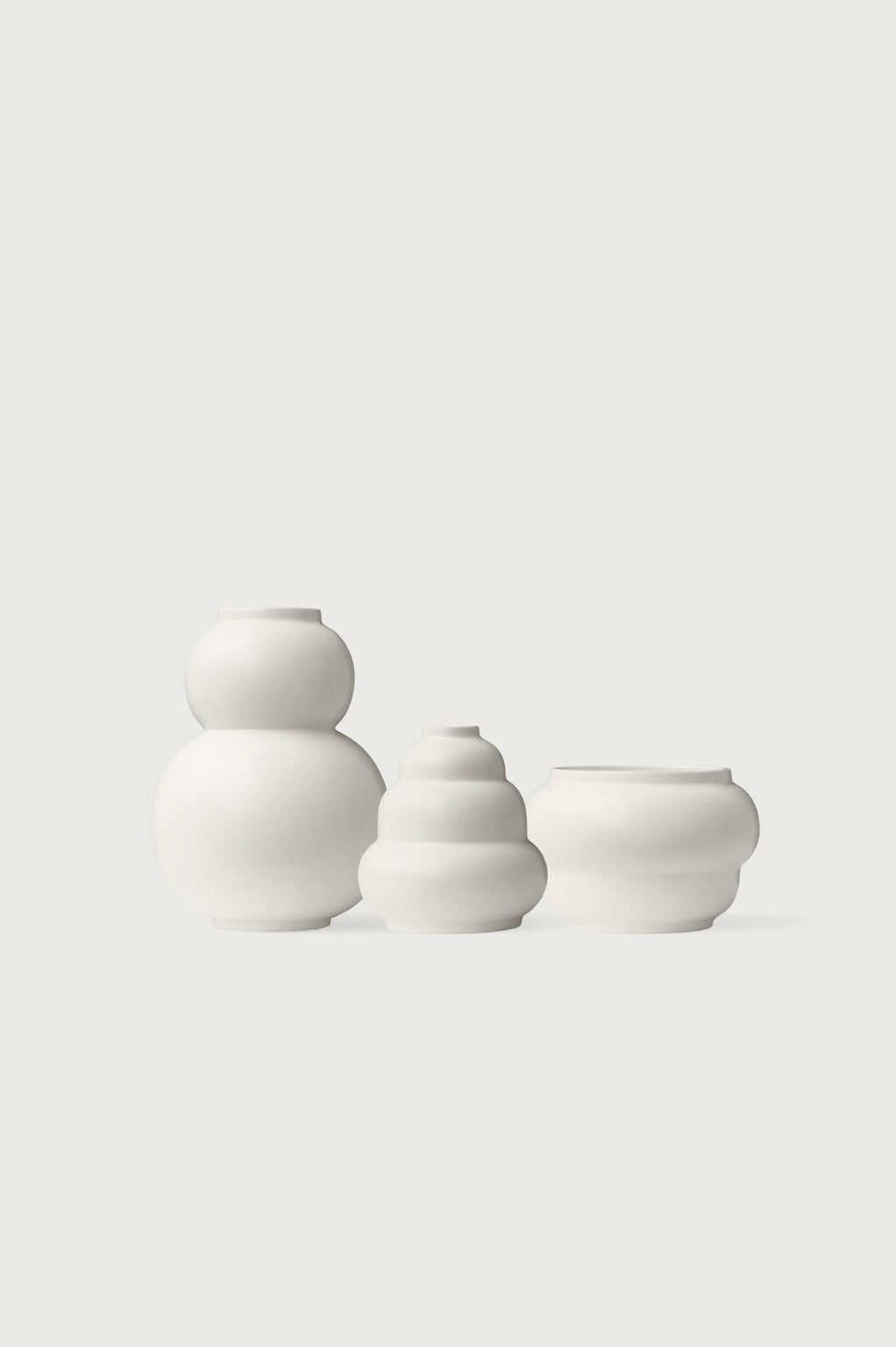 Vase set Marshmellow Meringue Macaron white Celaine
