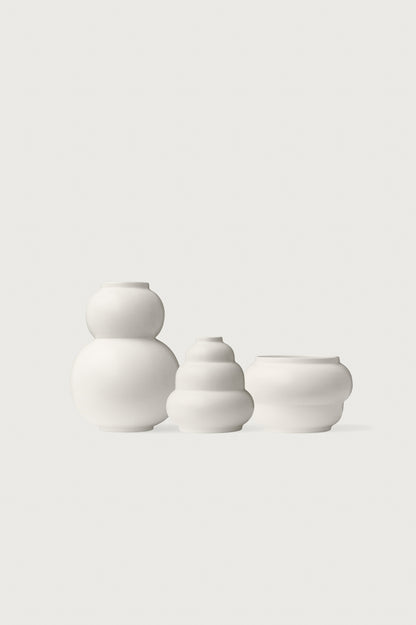 Vase set Marshmellow Meringue Macaron white Celaine