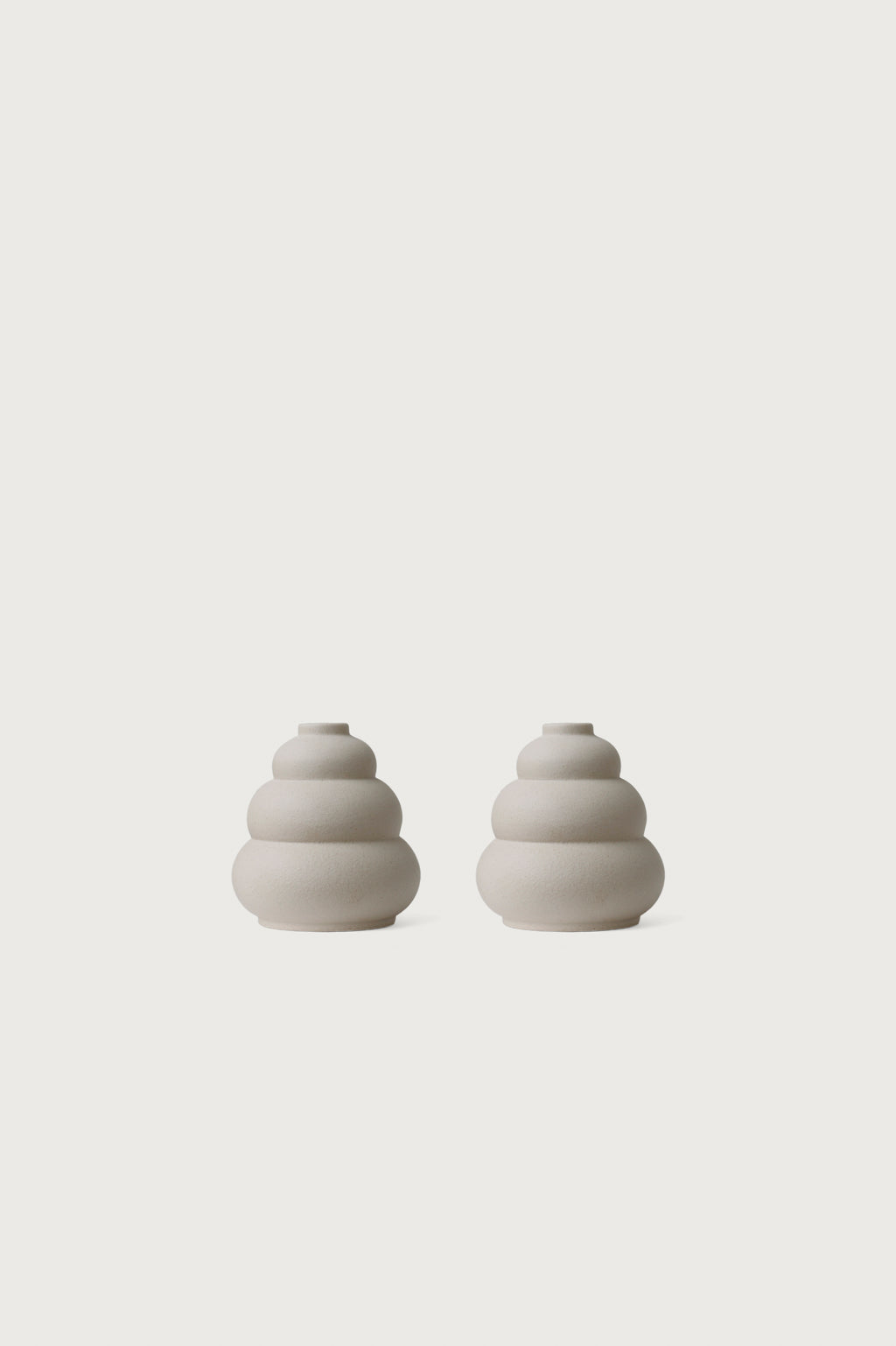 Meringue Vase Twin Set - Cream