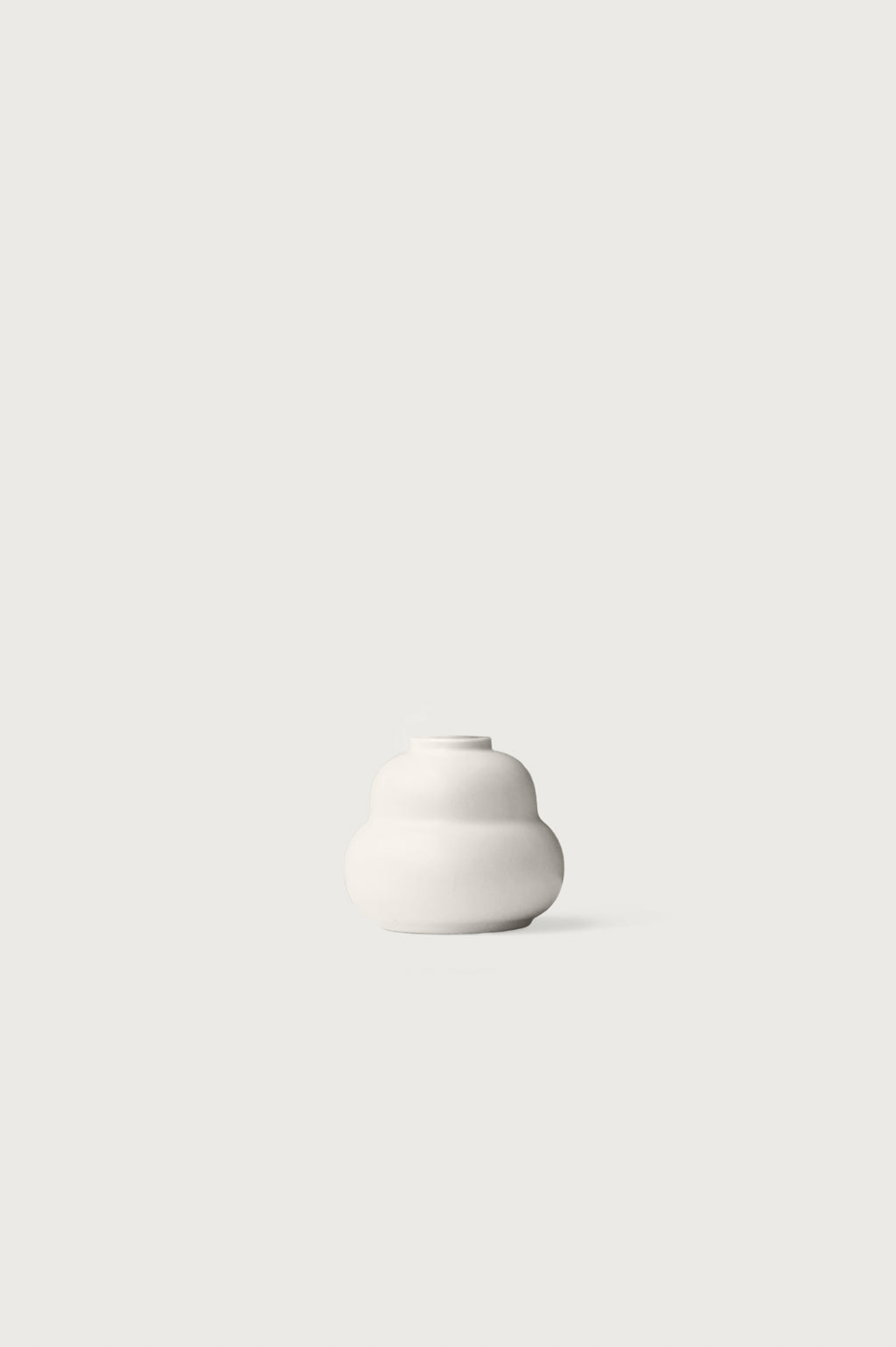 Muffin Candleholder - White